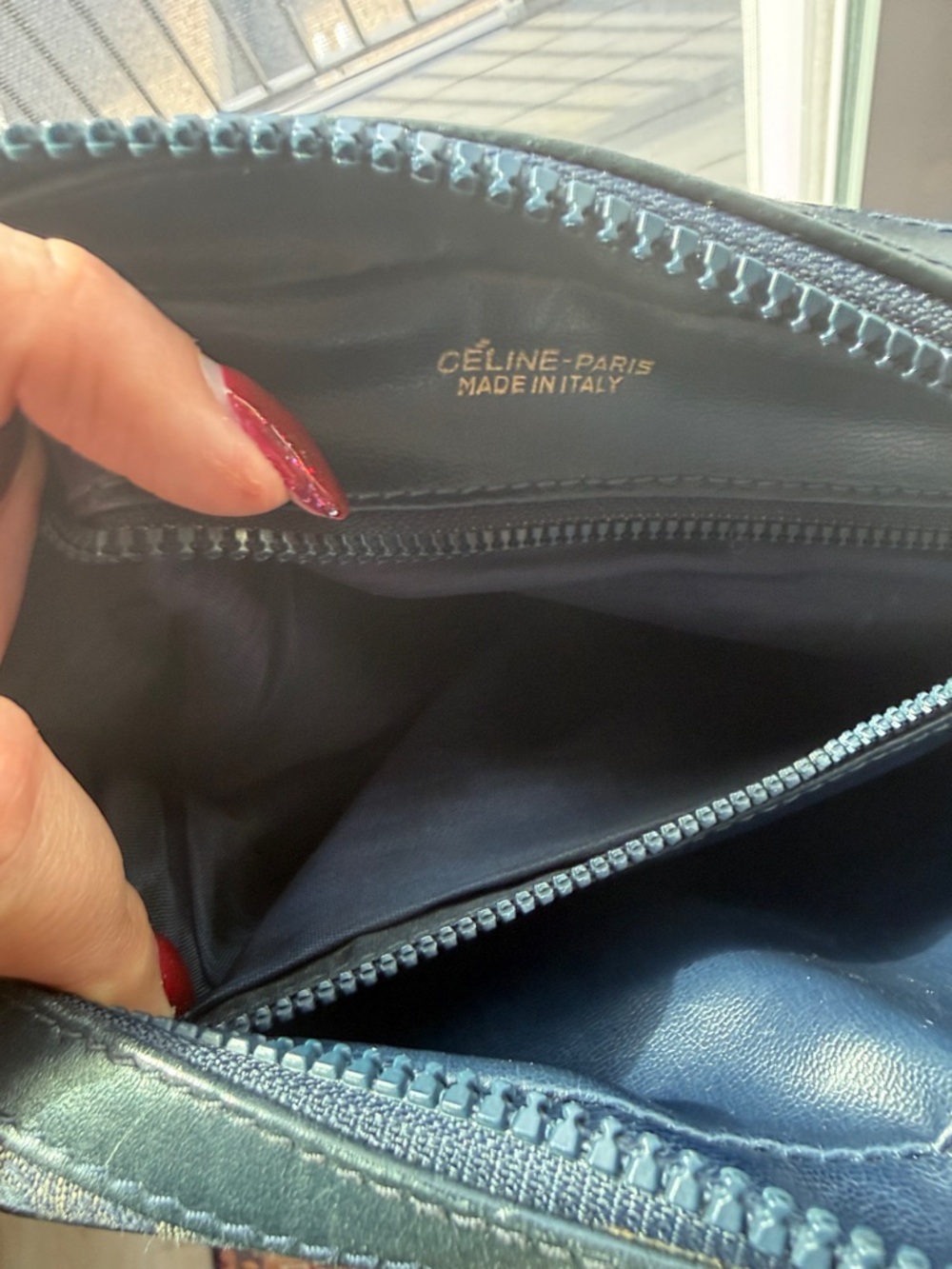 Celine navy monogram vintage crossbody - Picture 7 of 8